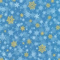 Winter's Grandeur 8- Blue/Metallic